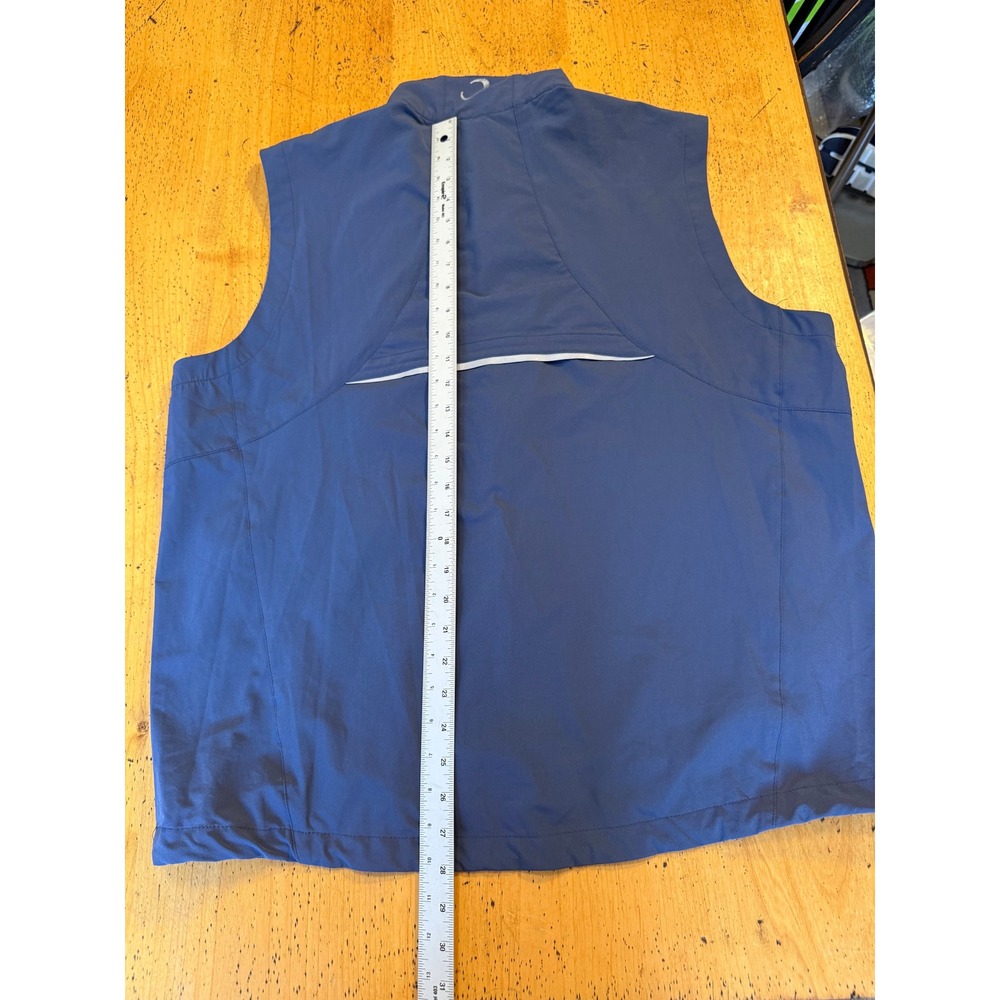 Zero Restriction Golf Vest Size XL Mens Navy Blue Full Zip Performance Outerwear - Picture 8 of 9